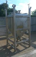 Tank 225 gallon Schafer Container Systems liquid tote, Stainless Steel