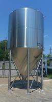 Tank 3900 gallon vertical tank, Stainless Steel, conical bottom