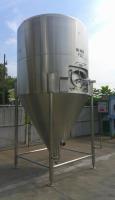 Tank 2,000 gallon vertical tank, Stainless Steel, conical bottom